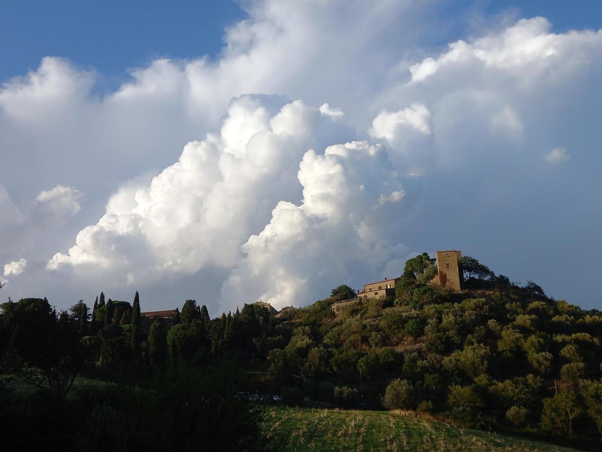 Appartamento con vista panoramica Pienza Esterno foto